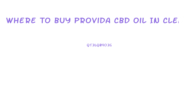 Where To Buy Provida Cbd Oil In Clearwater Fl