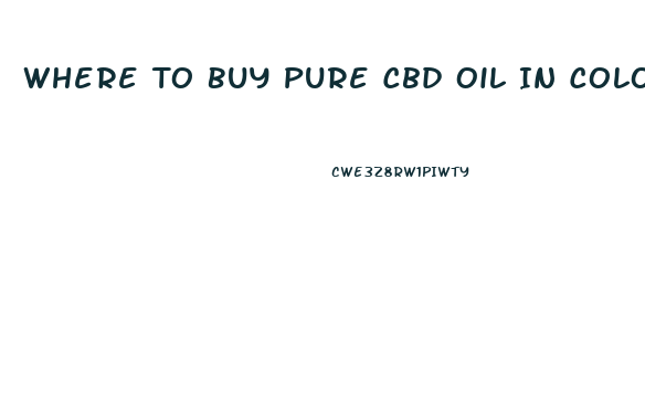 Where To Buy Pure Cbd Oil In Colorado