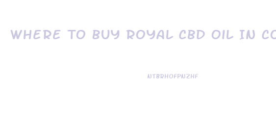 Where To Buy Royal Cbd Oil In Colorado Springs