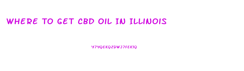 Where To Get Cbd Oil In Illinois