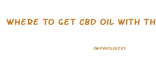 Where To Get Cbd Oil With Thc