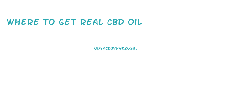 Where To Get Real Cbd Oil