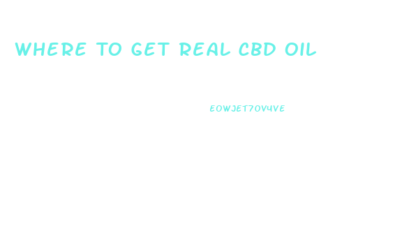 Where To Get Real Cbd Oil