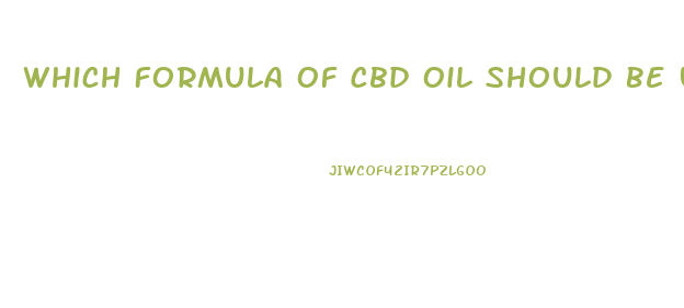 Which Formula Of Cbd Oil Should Be Used For Restless Leg Syndrome