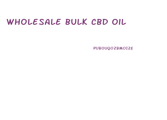 Wholesale Bulk Cbd Oil