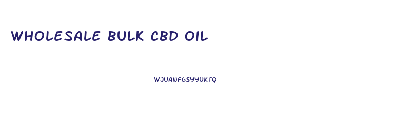 Wholesale Bulk Cbd Oil