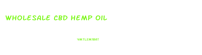 Wholesale Cbd Hemp Oil
