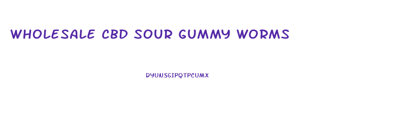 Wholesale Cbd Sour Gummy Worms