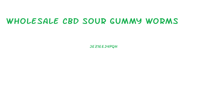 Wholesale Cbd Sour Gummy Worms