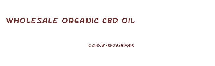 Wholesale Organic Cbd Oil