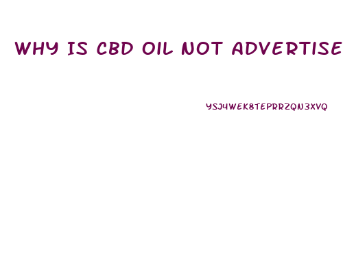 Why Is Cbd Oil Not Advertised As Such On Amazon