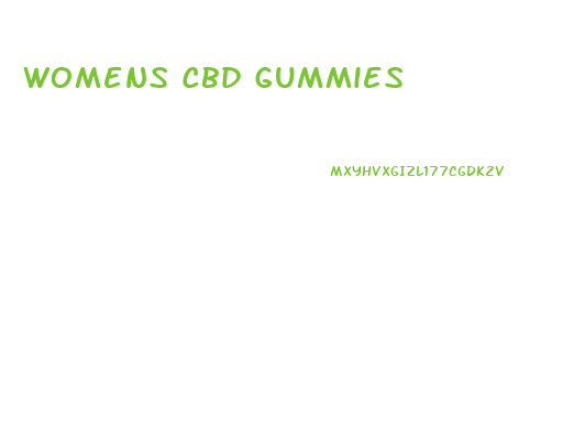 Womens Cbd Gummies