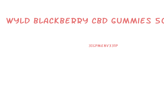 Wyld Blackberry Cbd Gummies 50mg 2ct