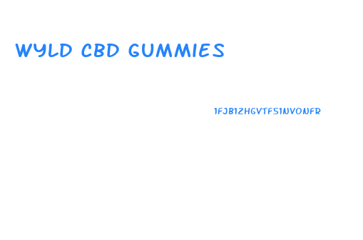 Wyld Cbd Gummies