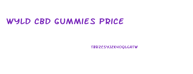 Wyld Cbd Gummies Price