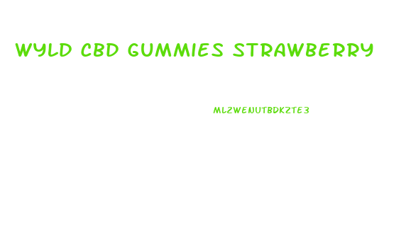 Wyld Cbd Gummies Strawberry
