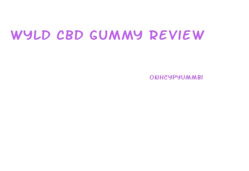 Wyld Cbd Gummy Review