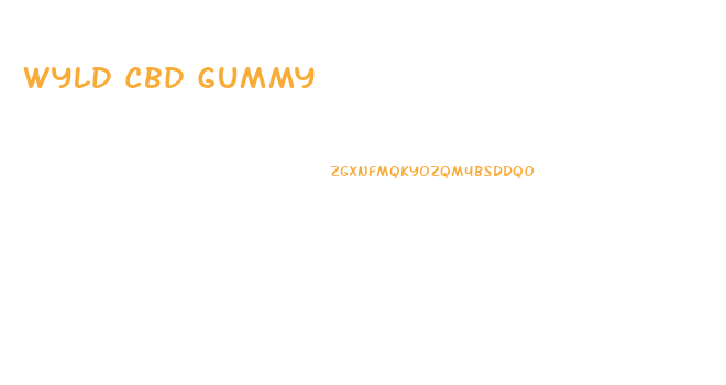 Wyld Cbd Gummy