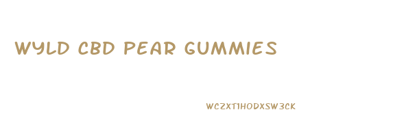 Wyld Cbd Pear Gummies