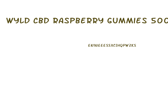 Wyld Cbd Raspberry Gummies 500mg
