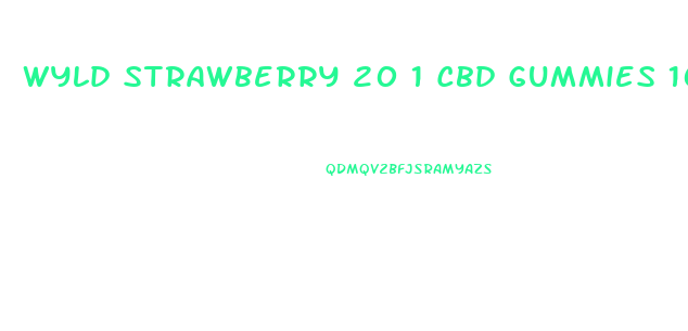 Wyld Strawberry 20 1 Cbd Gummies 10pk