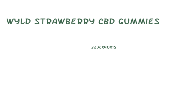 Wyld Strawberry Cbd Gummies