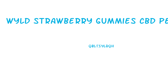 Wyld Strawberry Gummies Cbd Per Gummy