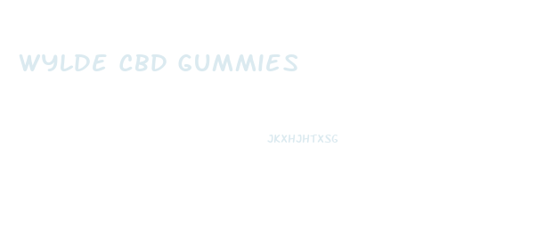 Wylde Cbd Gummies