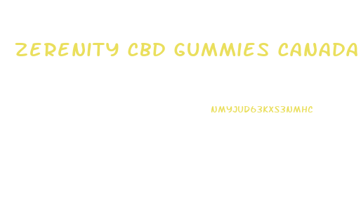 Zerenity Cbd Gummies Canada