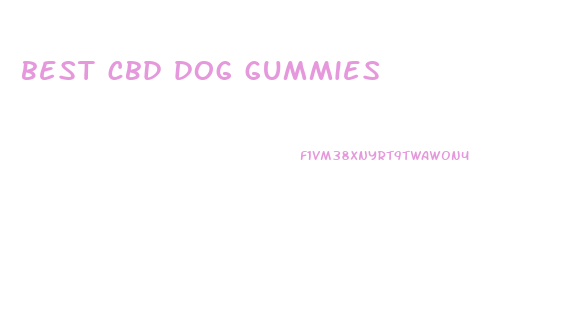 best cbd dog gummies