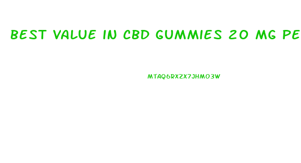 best value in cbd gummies 20 mg per piece