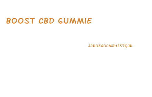 boost cbd gummie