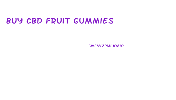 buy cbd fruit gummies