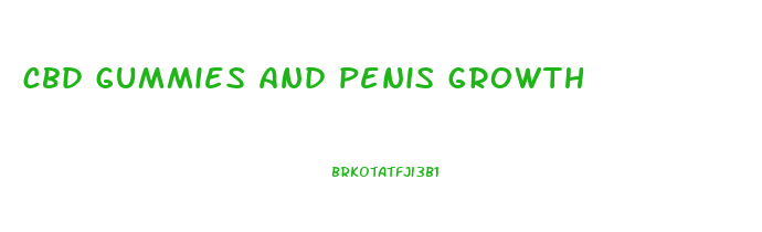 cbd gummies and penis growth