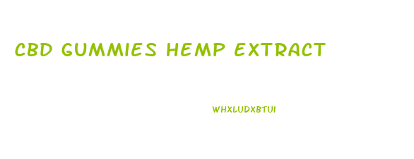 cbd gummies hemp extract