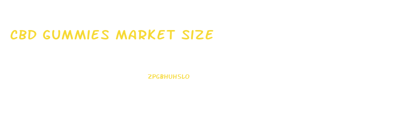 cbd gummies market size