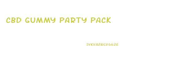 cbd gummy party pack