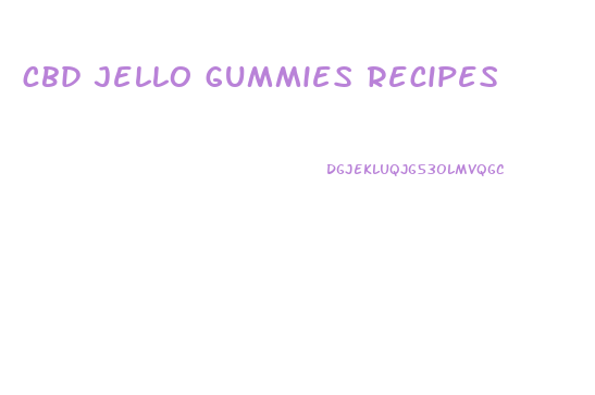 cbd jello gummies recipes