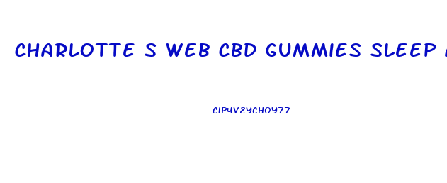 charlotte s web cbd gummies sleep amazon