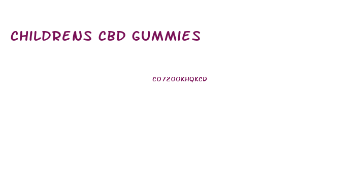 childrens cbd gummies