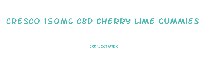 cresco 150mg cbd cherry lime gummies