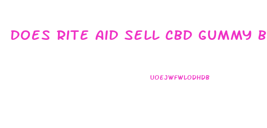 does rite aid sell cbd gummy bears