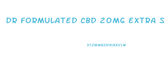 dr formulated cbd 20mg extra strength gummies
