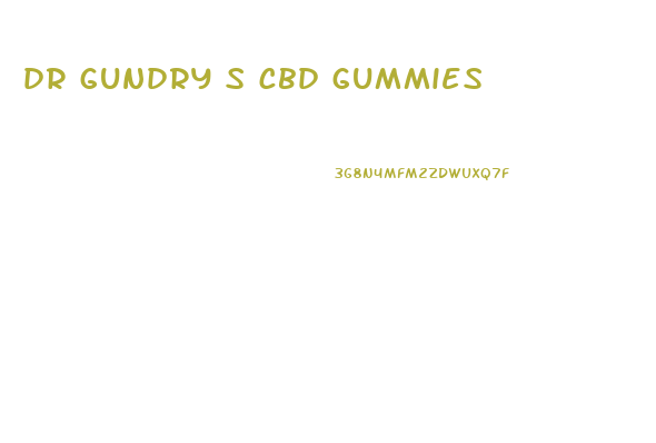 dr gundry s cbd gummies