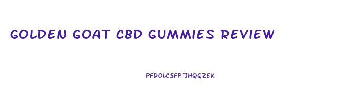 golden goat cbd gummies review