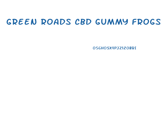 green roads cbd gummy frogs