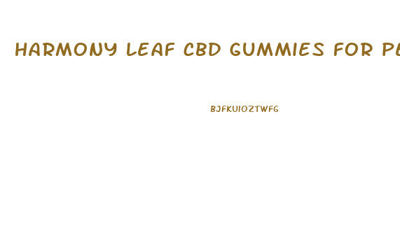 harmony leaf cbd gummies for penile growth