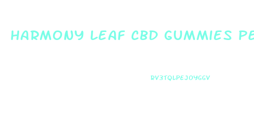 harmony leaf cbd gummies penis enlargement