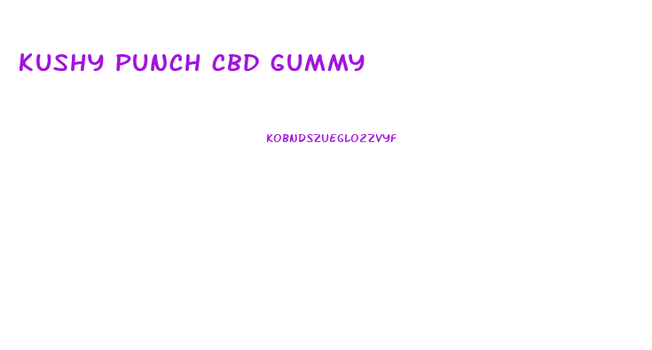 kushy punch cbd gummy