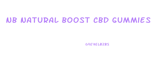 nb natural boost cbd gummies